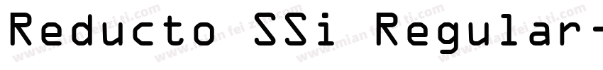 Reducto SSi Regular字体转换